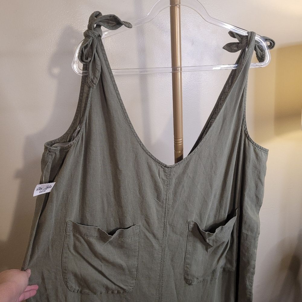 Arizona Jean Company Sage Green Women's Jumpsuit With Pockets Size XXL - Picture 7 of 10